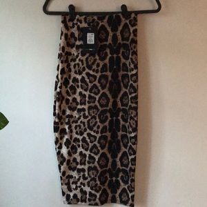 Bodycon Animal Print Midi Skirt